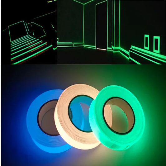 Luminous Tape 3 Meters Self-adhesive Glow Emergency Logo In The Dark Safety Stage Stickers Home Decor Party Supplies Decorative